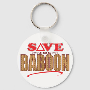 Baboon Save Key Ring