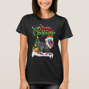 Baboon Xmas Decorations Santa Baboon Christmas T-Shirt