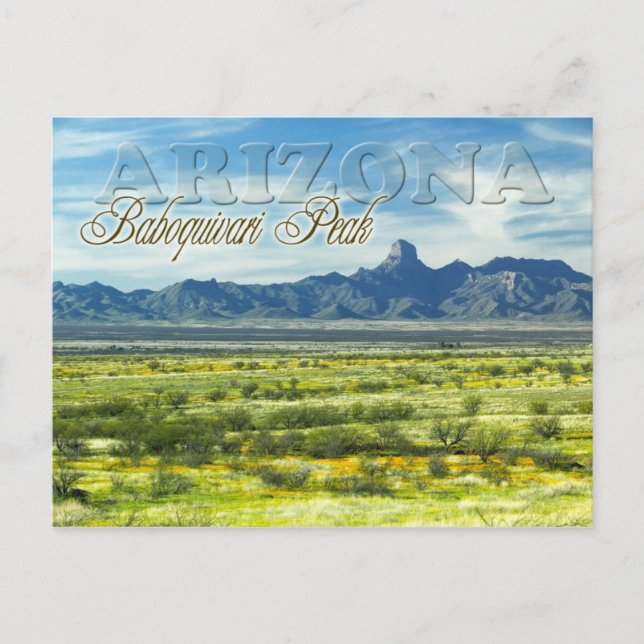 Baboquivari Peak Wilderness, Arizona Postcard (Front)