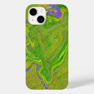 Babs 2 Bright Green Abstract Phone Case