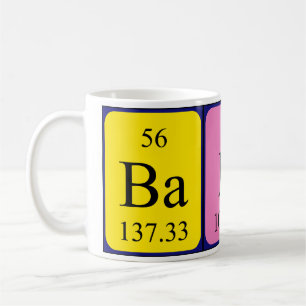 Babs periodic table name mug