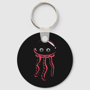 Babt Jellyfish Smiling Costume Cute Animal Hallowe Key Ring