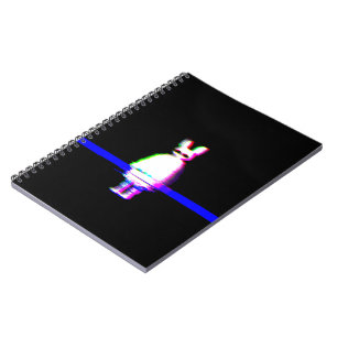 Babu Glitchcore Spiral Notebook