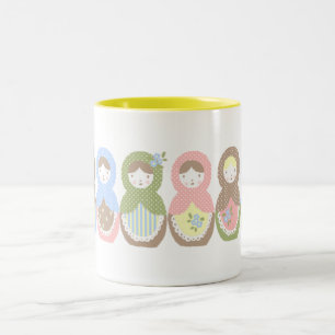 Babuschka Tasse Two-Tone Coffee Mug