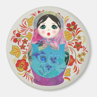 Babushka Russian Nesting Dolls, Large Magnet