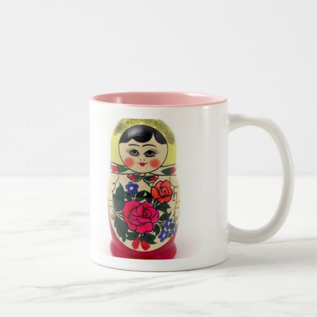 babushka Two-Tone coffee mug (Right)