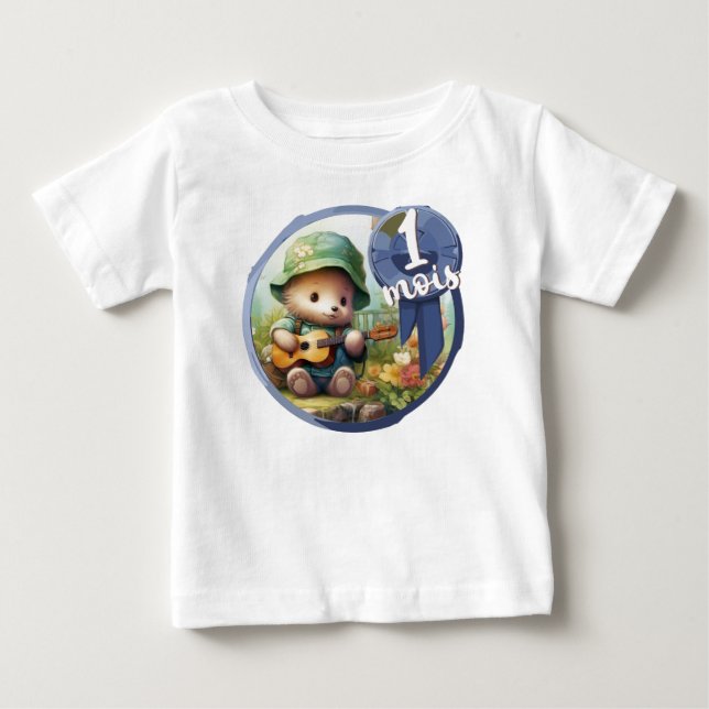 Baby - 1 month also T-Shirt (Front)