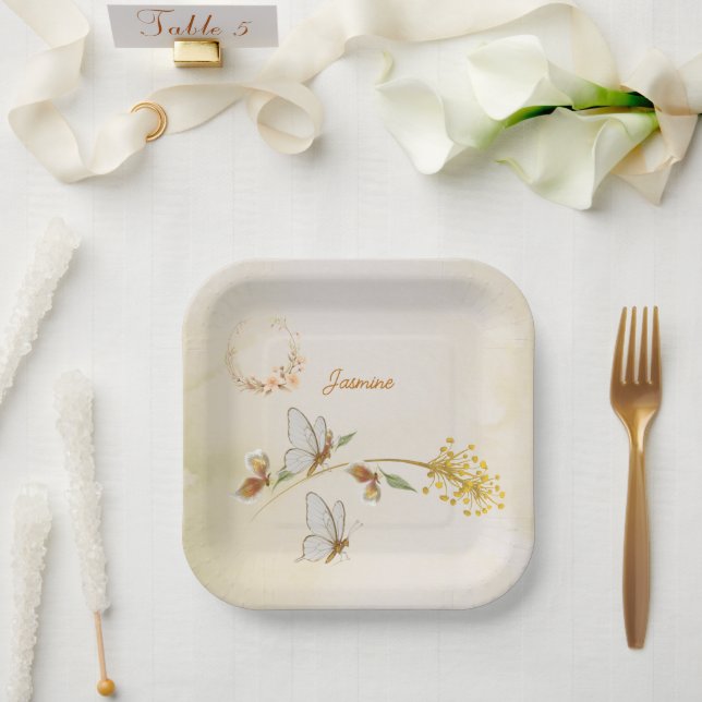 Baby 1st birthday paper plates (Wedding)