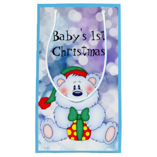 Baby 1st Christmas (Boy) Small Gift Bag