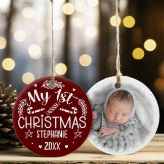 Baby 1st Christmas Home Decor Ceramic Tree Decoration