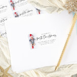 Baby 1st Christmas Photo Name Return Address Label<br><div class="desc">Baby 1st Christmas Photo Name Return Address. Lovely to celebrate your baby's first Christmas along with your festive mailings. A playful set script for First Christmas and the rest of the text is easy to personalise. Replace the sample photo with your own. A gradient overlay layer is on top of...</div>