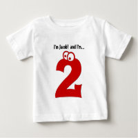 Baby 2nd Birthday Big Number Two Year Old