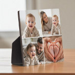 Baby 4 Photo Collage Picture Instagram Plaque<br><div class="desc">Capture your baby’s cutest moments with this Baby 4-Photo Collage Instagram-Style Plaque, designed to showcase four special photos in a clean, social-inspired grid layout. Perfect for nurseries, desks, or gifting to grandparents, this personalised plaque brings charm and modern style to any space. Add your baby’s name, birthdate, or a sweet...</div>