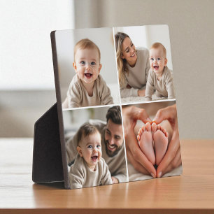 Baby 4 Photo Collage Picture Instagram Plaque