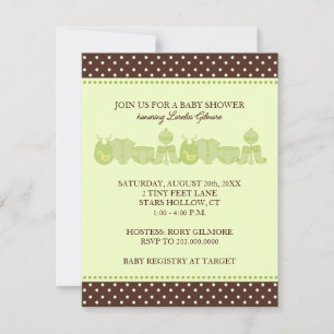 Baby Accessories Shower Invitations {Green}