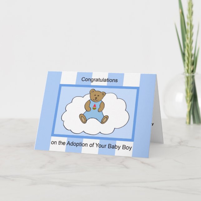 Baby Adoption Card -- Baby Boy (Front)
