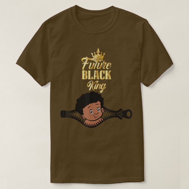 Baby African American Future Black King Maternity  T-Shirt (Design Front)