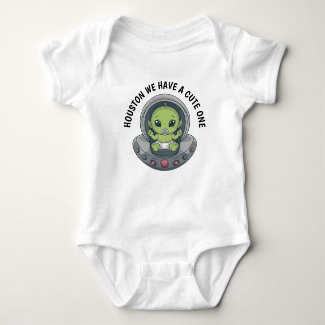 Baby Alien in UFO Baby Bodysuit (Front)
