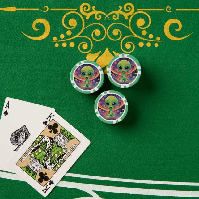 Baby Alien Poker Chips (Poker Table (Stack))