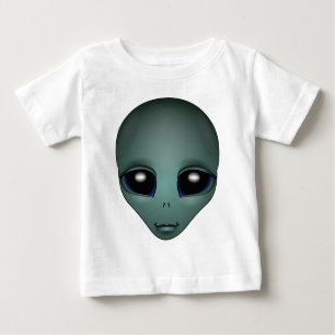 Baby Alien Shirts Organic Alien w. Moon Baby Shir