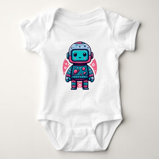 Baby Alien Stiker Baby Bodysuit (Front)