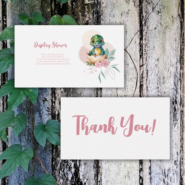 Baby Alligator Hatching Floral Display Shower Enclosure Card (Creator Uploaded)