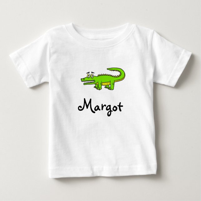 Baby alligator personalised name T-Shirt (Front)