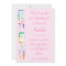 Baby Alphabet Block Girl Baby Shower Invitation