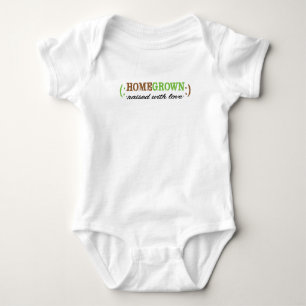 Baby American Apparel Bodysuit "HomeGrown"/Green