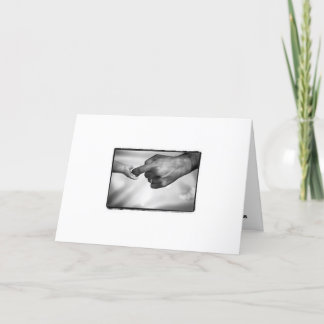 baby and dad in hand card