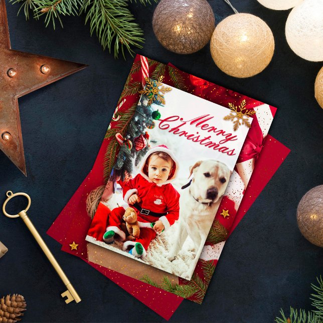 Baby and dog super cute Christmas card  (Creator Uploaded)