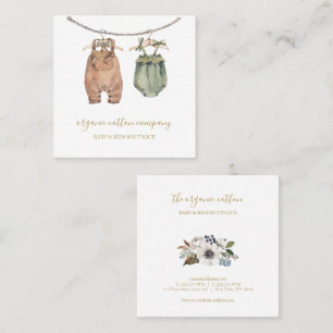 Baby and kids Apparel shop business card