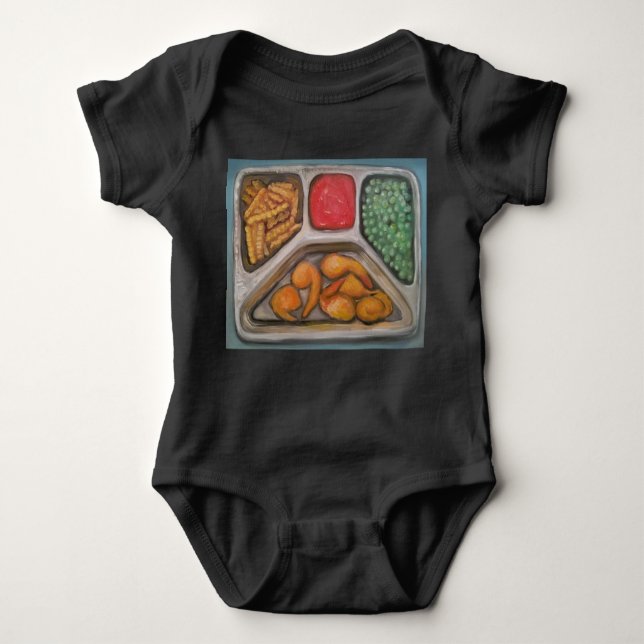 Baby and Kids TV Dinner Apparel Bodysuit (Front)