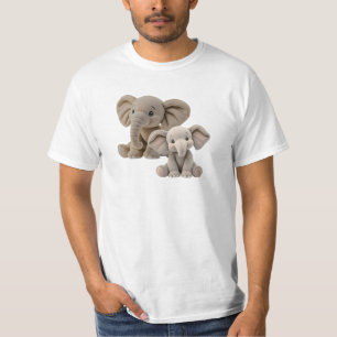 baby and mother elephant too cute. T-Shirt