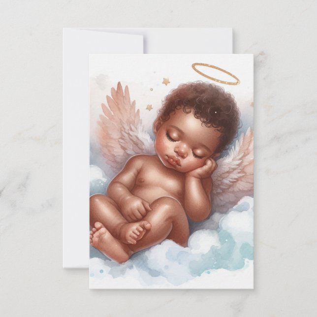 Baby Angel newborn Card (Front)