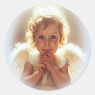Baby Angels Classic Round Sticker