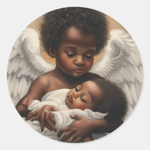 Baby Angels Classic Round Sticker