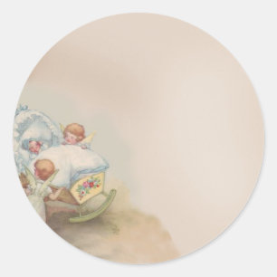 Baby Angels Classic Round Sticker