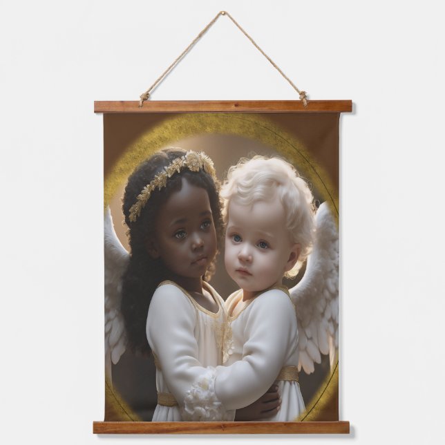 baby angels hanging tapestry (Front)