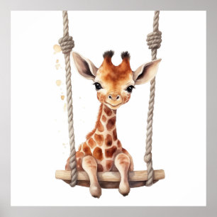 Baby Animal Prints for Nursery, Safari poster