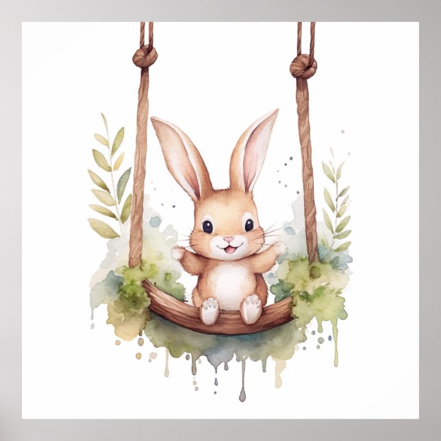 Baby Animal Prints for Nursery, Safari poster (Front)