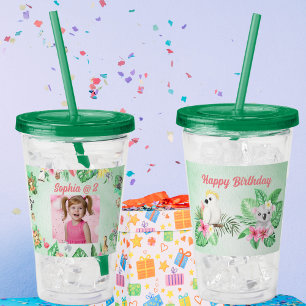 Baby Animals Acrylic Tumbler Kids Birthday Gift