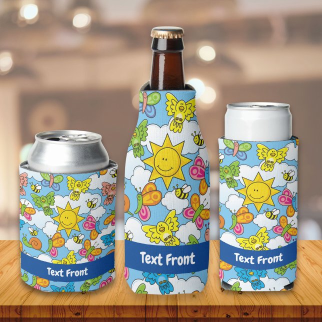 Baby Animals Background Bottle Cooler (Creator Uploaded)