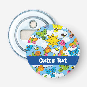 Baby Animals Background Bottle Opener
