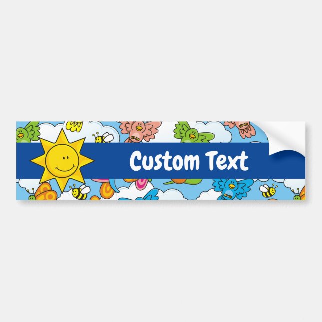 Baby Animals Background Bumper Sticker (Front)