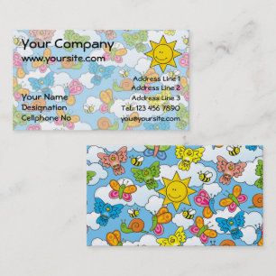 Baby Animals Background Business Card