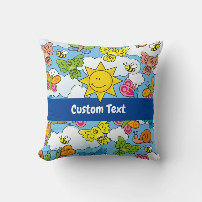 Baby Animals Background Cushion (Front)