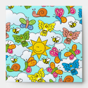 Baby Animals Background Envelope