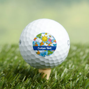 Baby Animals Background Golf Balls