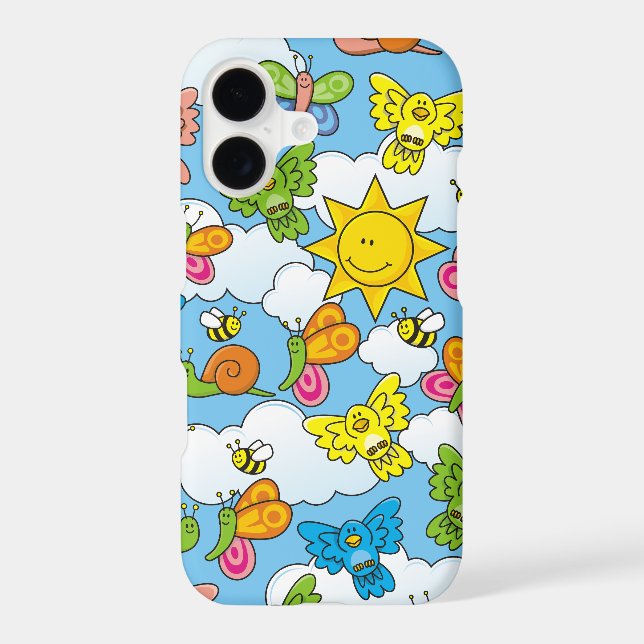 Baby Animals Background iPhone Case (Back)